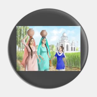 Punjabi Village Girls 4 Pin