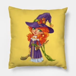 Hallowween Witch Chibi Pillow