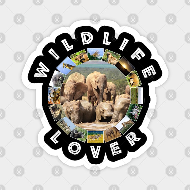 Wildlife Lover Elephant Splash Magnet by PathblazerStudios