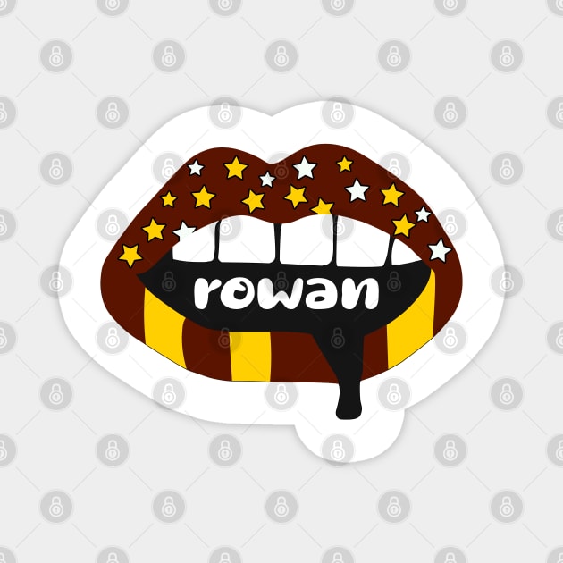 Rowan Lips Magnet by NFDesigns