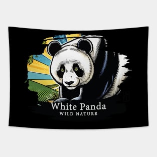 White Panda - WILD NATURE - WHITE PANDA -6 Tapestry