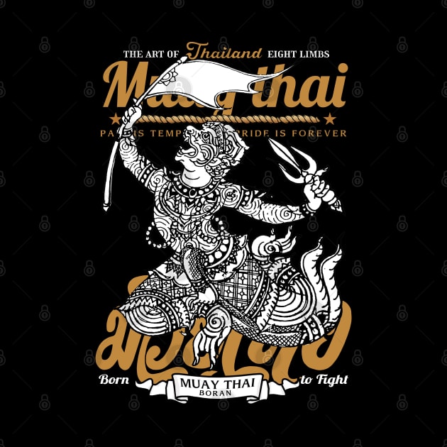 Muay Thai Boran Sak Yant Hanuman by KewaleeTee