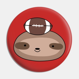 Football Face Sloth Pin