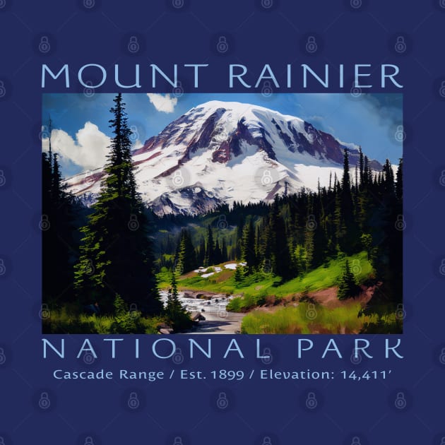 Mount Rainier National Park by Pine Hill Goods