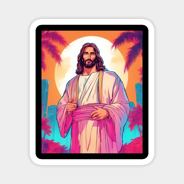 Jesus Christ Serve Others Magnet by animegirlnft