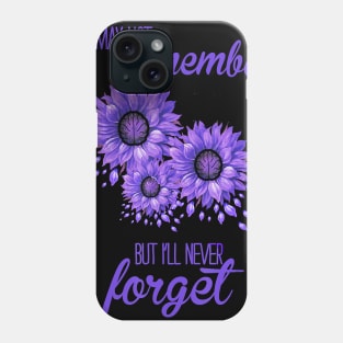 Flowers We Never Forget ALZHEIMER AWARENESS Gift Phone Case