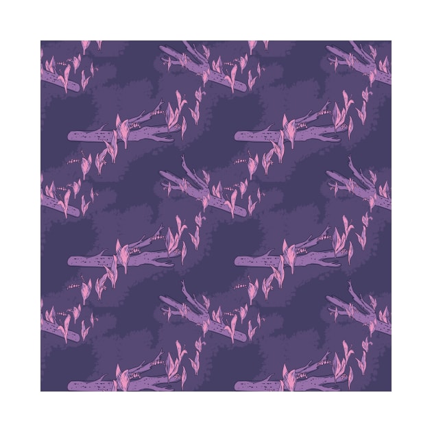 Lily grove dark violet and pink by Amalus-files