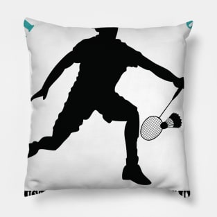 Cool badminton guy Pillow