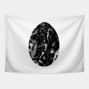 Easter egg - monochrome black-white watercolor, isolated on white background. Design for background, cover and packaging, Easter and food illustration, greeting card. Tapestry