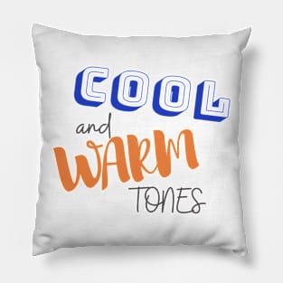 Cool and Warm Tones Pillow