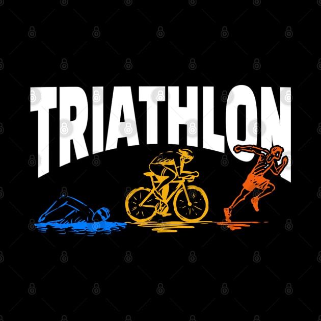 Triathlon - Swim Bike Run by Kudostees