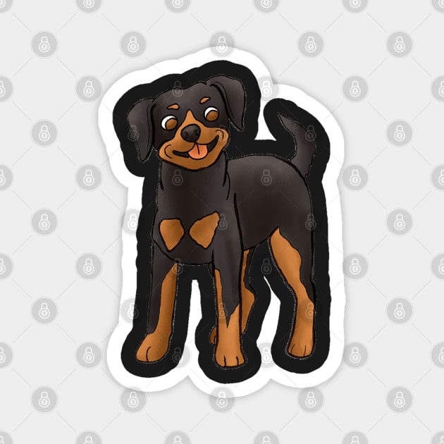 Rottweiler Magnet by the-artsy-park