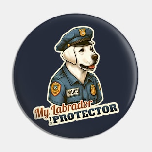 Labrador Retriever Police Pin