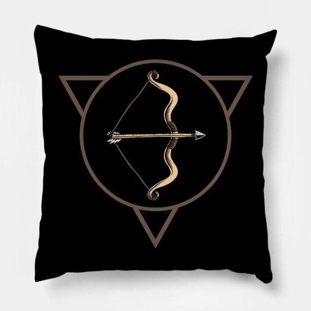 Arrow Art Pillow by Rizaldiuk