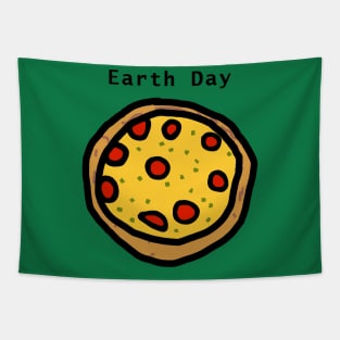 Earth Day Pizza Tapestry