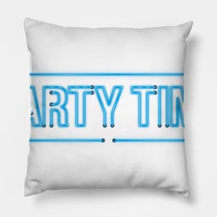 Party Time - Neon Style Pillow