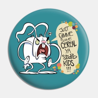 Cereal-Deprived Rabbit Pin