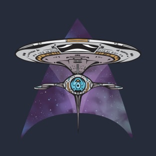 SpaceShip Space Triangule T-shirt T-Shirt