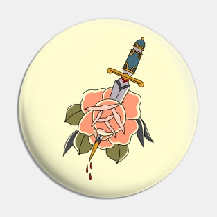 Rose & Dagger Pin