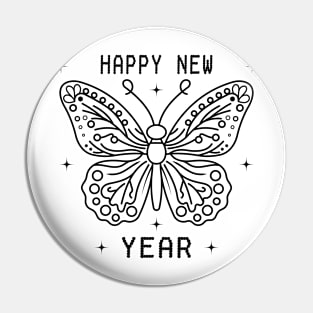 Happy New Year Pin