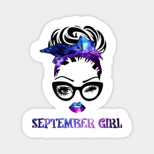 September Girl Galaxy Magnet