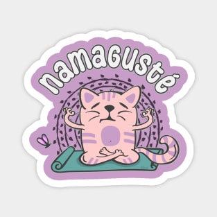 Funny Yoga Cat Namaste Nomeguste Magnet