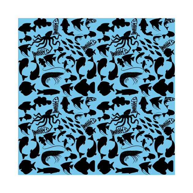 Blue fishes by shopcherroukia