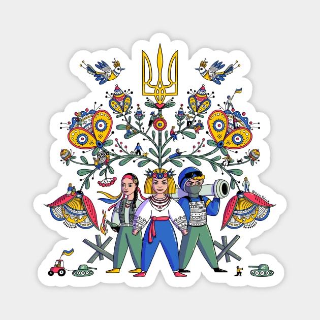 People of Ukraine Magnet by yuliia_bahniuk