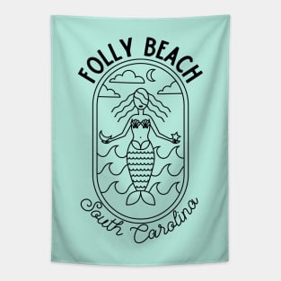 Folly Beach South Carolina SC Tourist Souvenir Tapestry