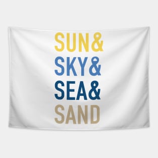 Sun & Sky & Sea & Sand Tapestry