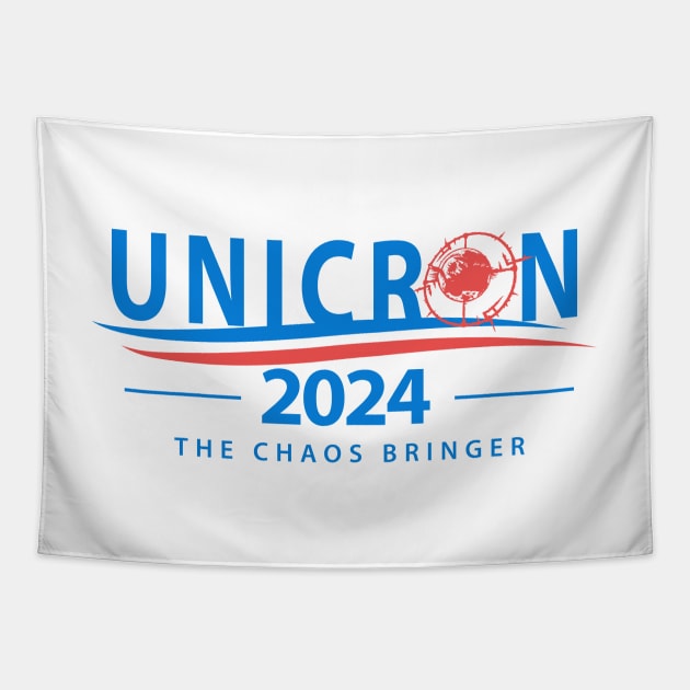 Unicron For President 2024 - The Caos Bringer 1 Tapestry by prometheus31