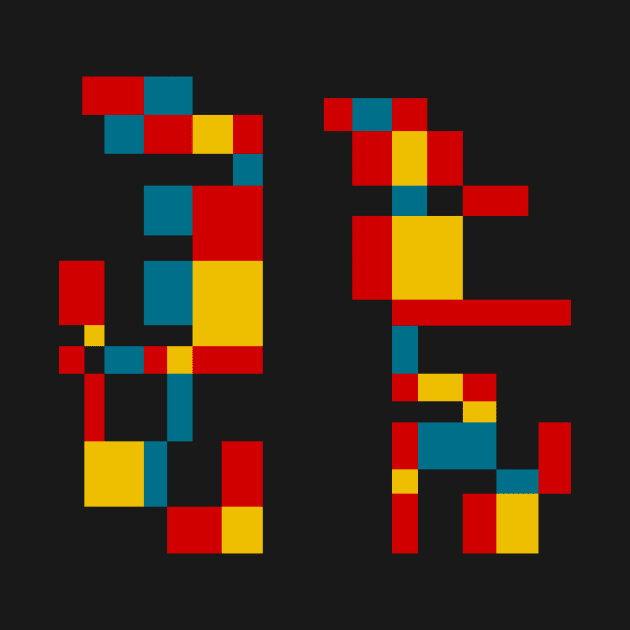 Minimal Primary #2 (Mondrian Inspired) by n23tees