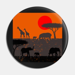 Animales africanos Pin