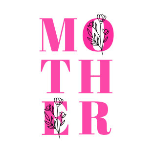 Happy Mothers Day Gift Ideas Pink Typography T-Shirt