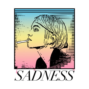 ∆∆∆ Sadness Girl ∆∆∆ Aesthetic Graphic Design T-Shirt T-Shirt