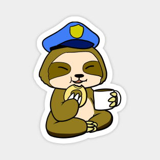 Sloth Cop Magnet