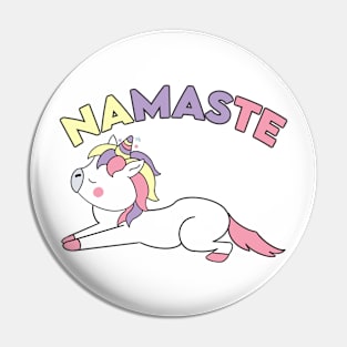 Exhale Namaste Funny Yoga Unicorn Lovers Gift Pin