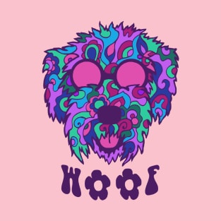 Hippy Hound Dog Woof T-Shirt