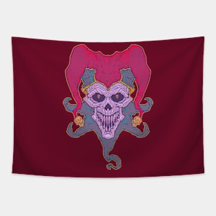 WEIRDO - April Fool's - Skull - Maroon Tapestry