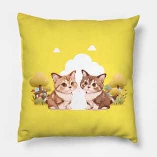 Youthful Siamese Charm Pillow