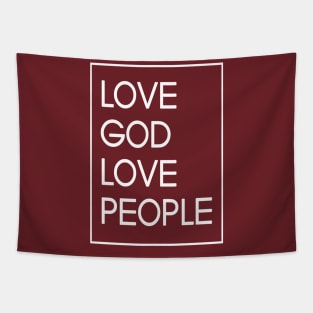 Love God Love People Jesus Lover Tapestry