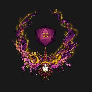 DnD bard symbol - purple T-Shirt