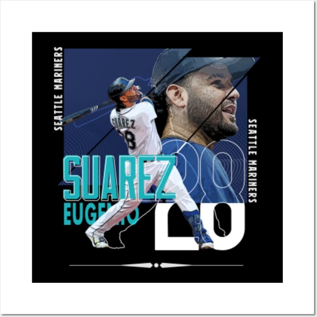 Eugenio Suarez Baseball Paper Poster Mariners 3