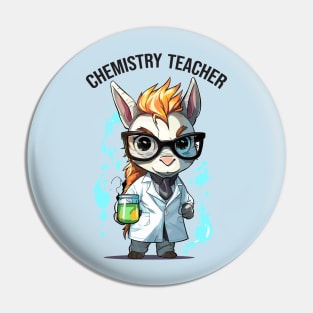 Unicorn Chemistry Teacher Pin