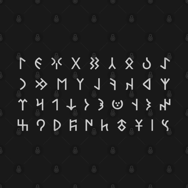 Old Turkic Alphabet by ohmybach