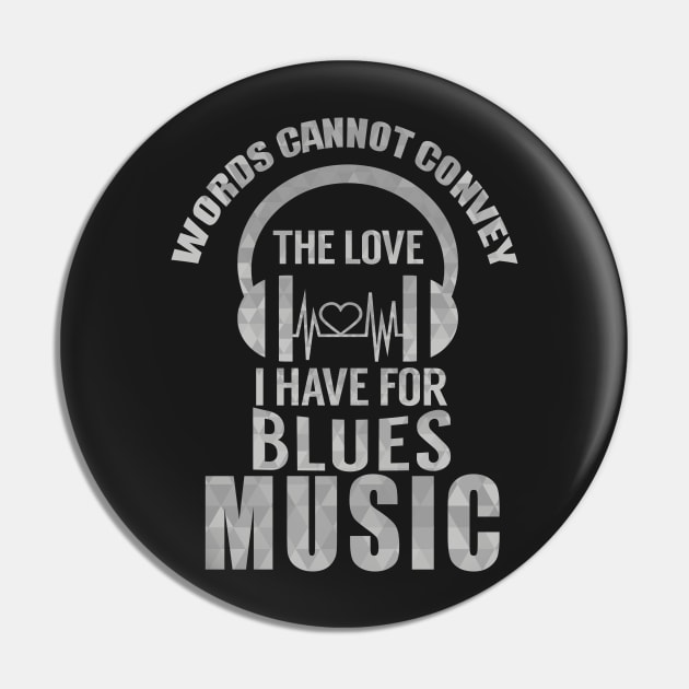 Blues Music Lover Pin by SiGo