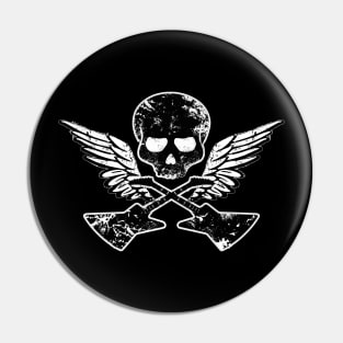 Skull Guitars Wings Pin