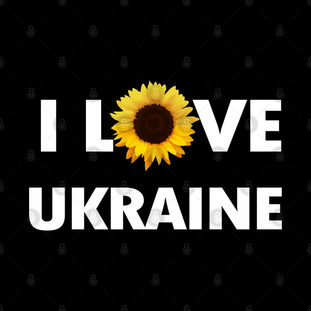I Love Ukraine Sunflower by Scar