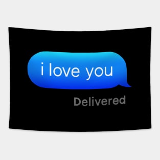 I Love You Text Tapestry