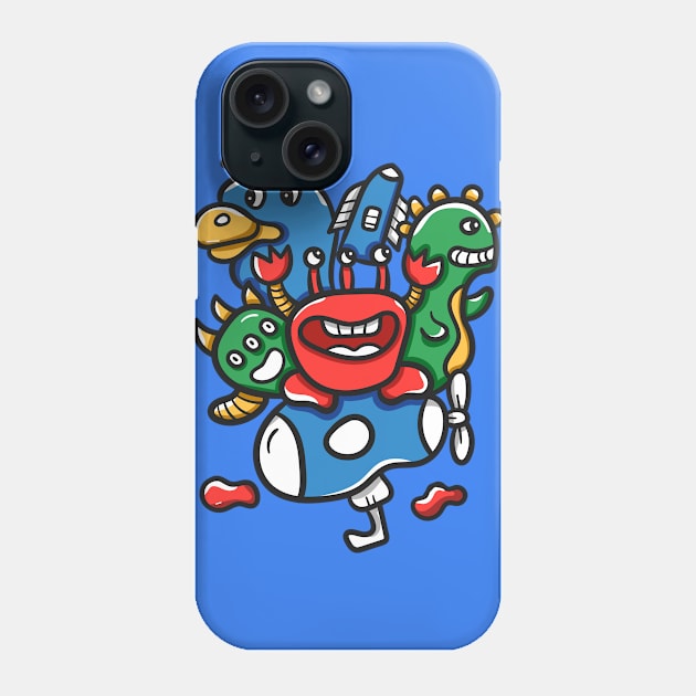 Monster Character Doodle Art Phone Case by happymonday